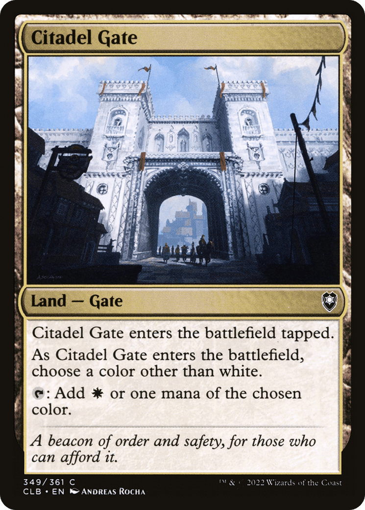 Citadel Gate [Commander Legends: Battle for Baldur's Gate] Foil