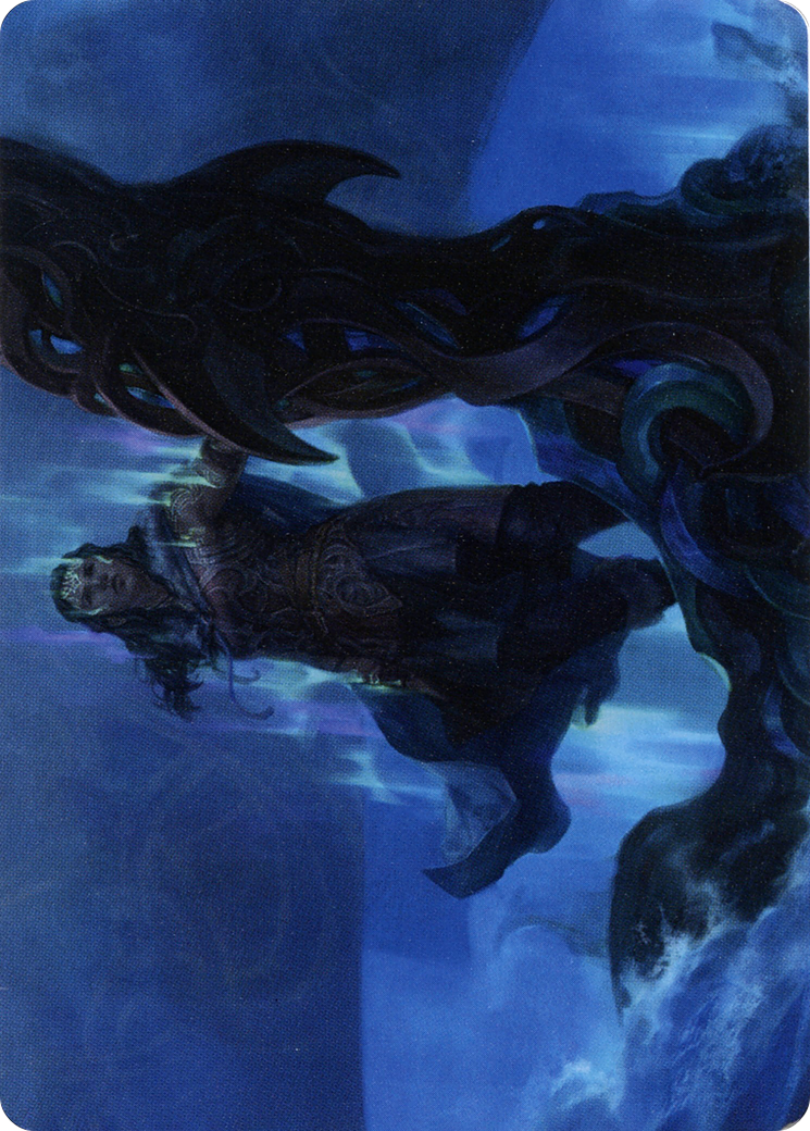 Cosima, God of the Voyage // Cosima, God of the Voyage (AKHM-012) - Kaldheim Art Series (Borderless) Foil