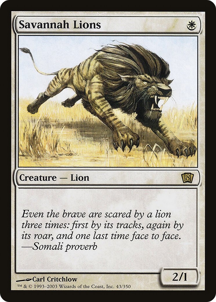 Savannah Lions [Eighth Edition] Foil
