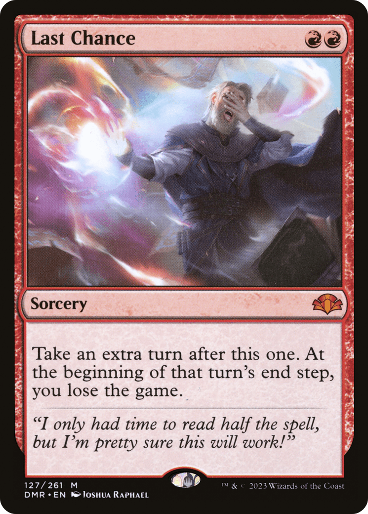 Last Chance [Dominaria Remastered] Foil