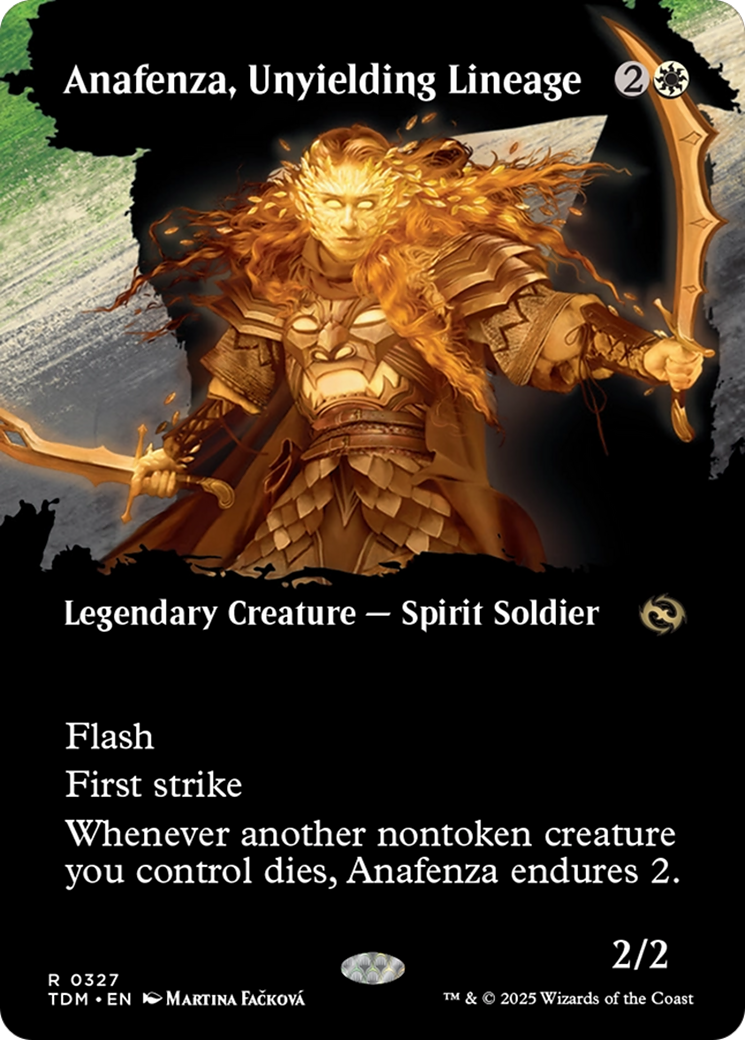 Anafenza, Unyielding Lineage (Borderless) (327) [Tarkir: Dragonstorm]  Foil