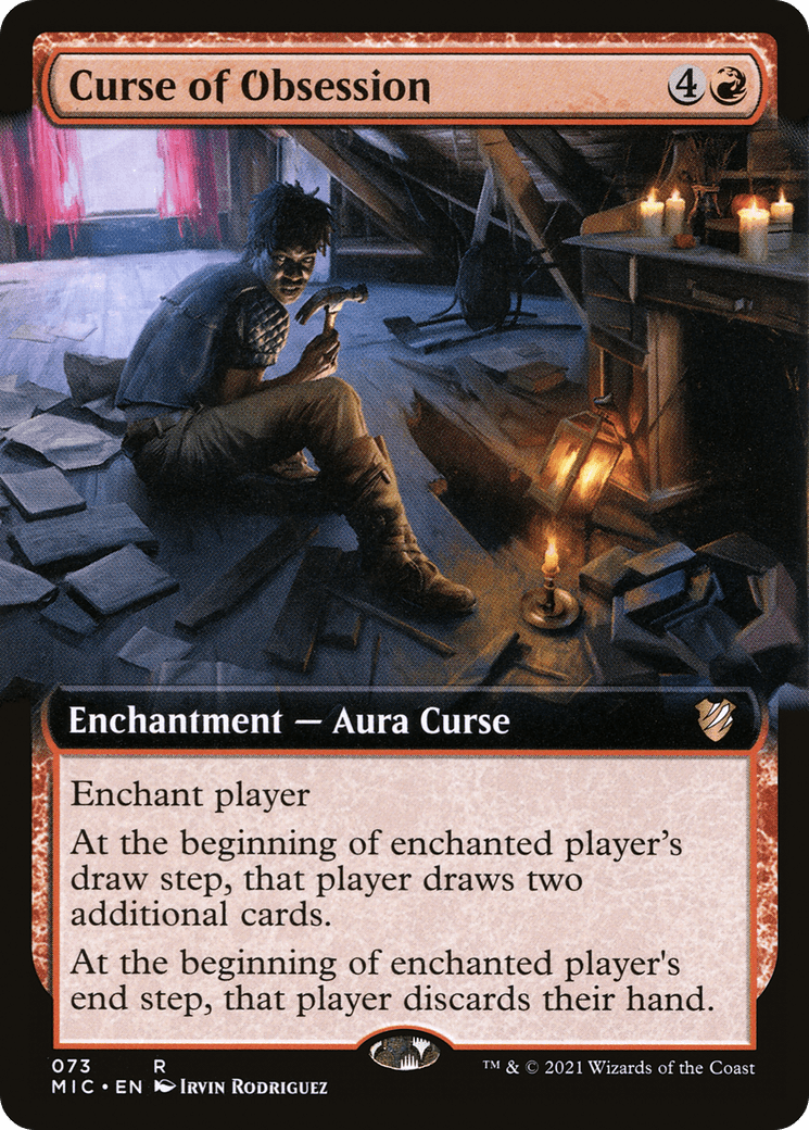 Curse of Obsession (Extended Art) [Innistrad: Midnight Hunt Commander]