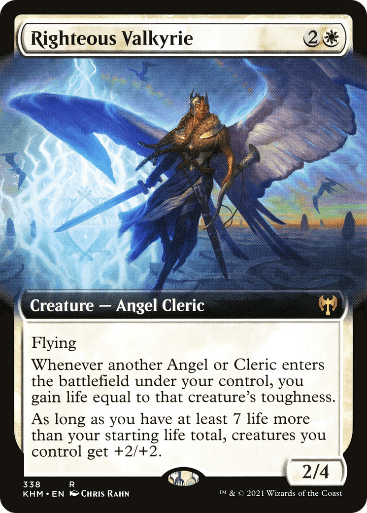 Righteous Valkyrie (Extended Art) [Kaldheim] Foil