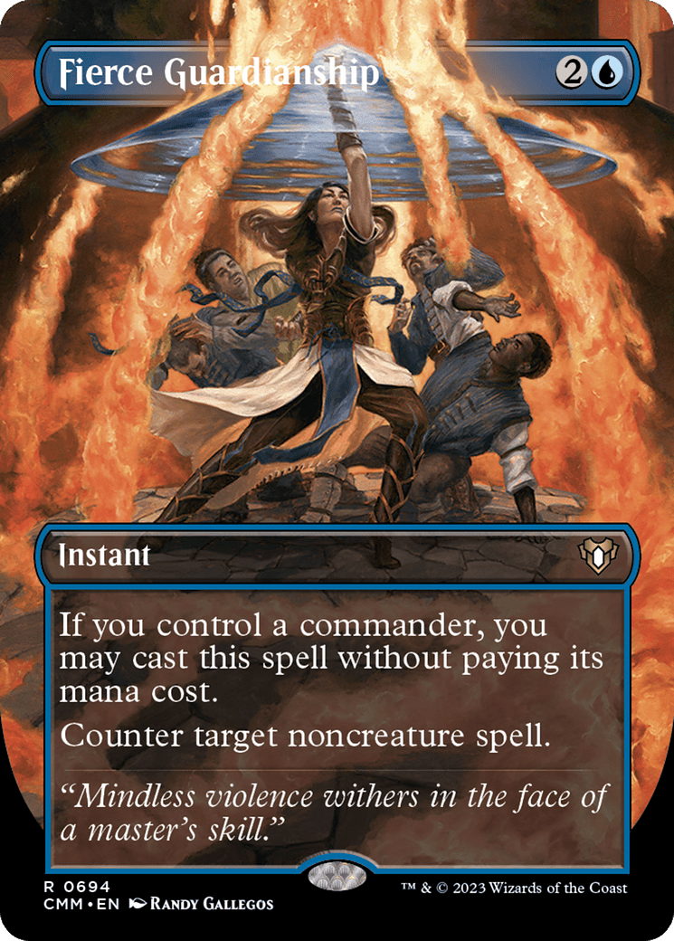 Fierce Guardianship (Borderless Alternate Art) [Commander Masters] Foil