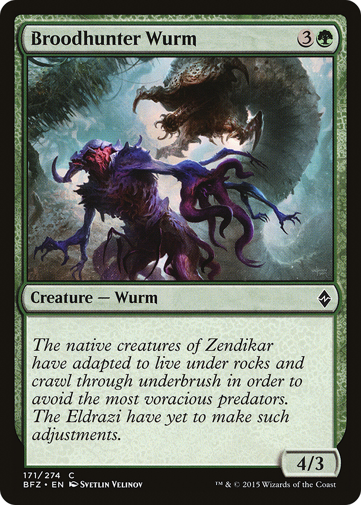 Broodhunter Wurm [Battle for Zendikar] Foil