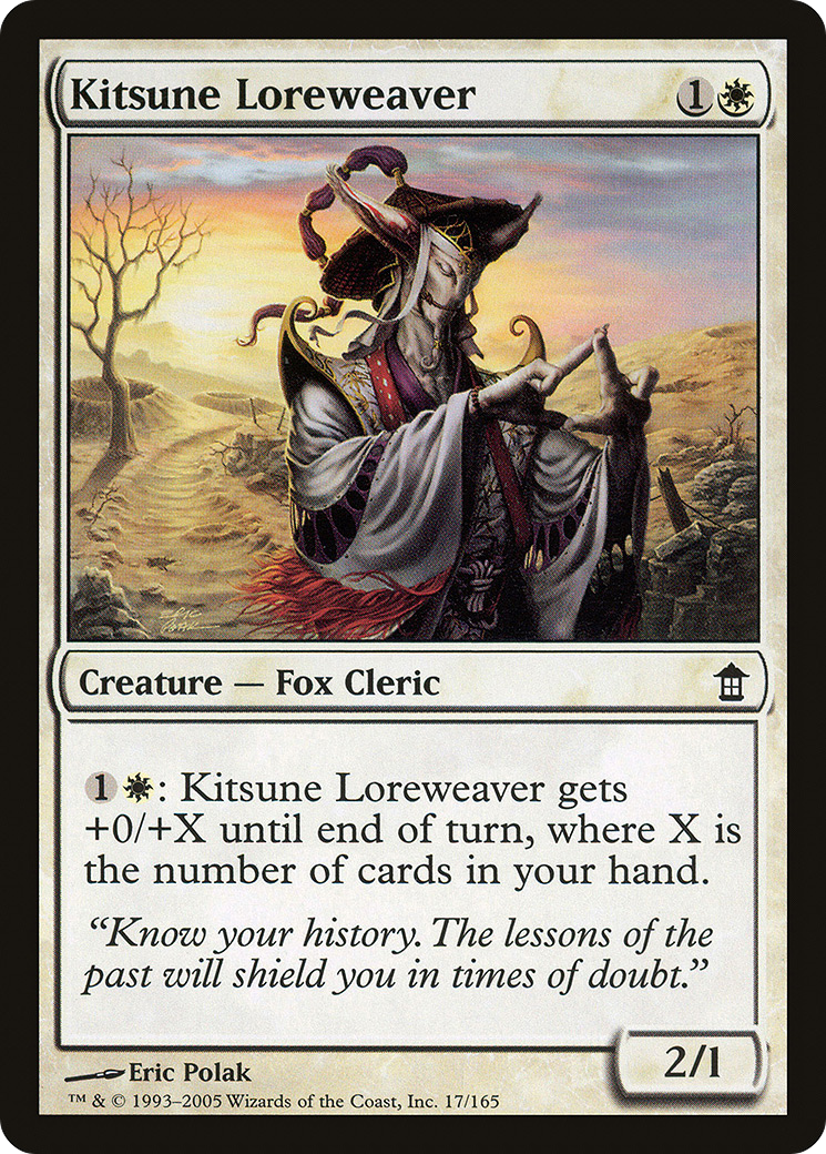 Kitsune Loreweaver [Saviors of Kamigawa] Foil