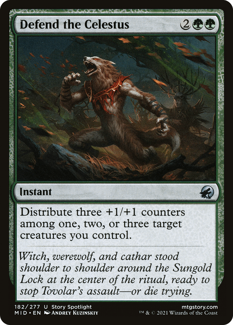 Defend the Celestus [Innistrad: Midnight Hunt] Foil