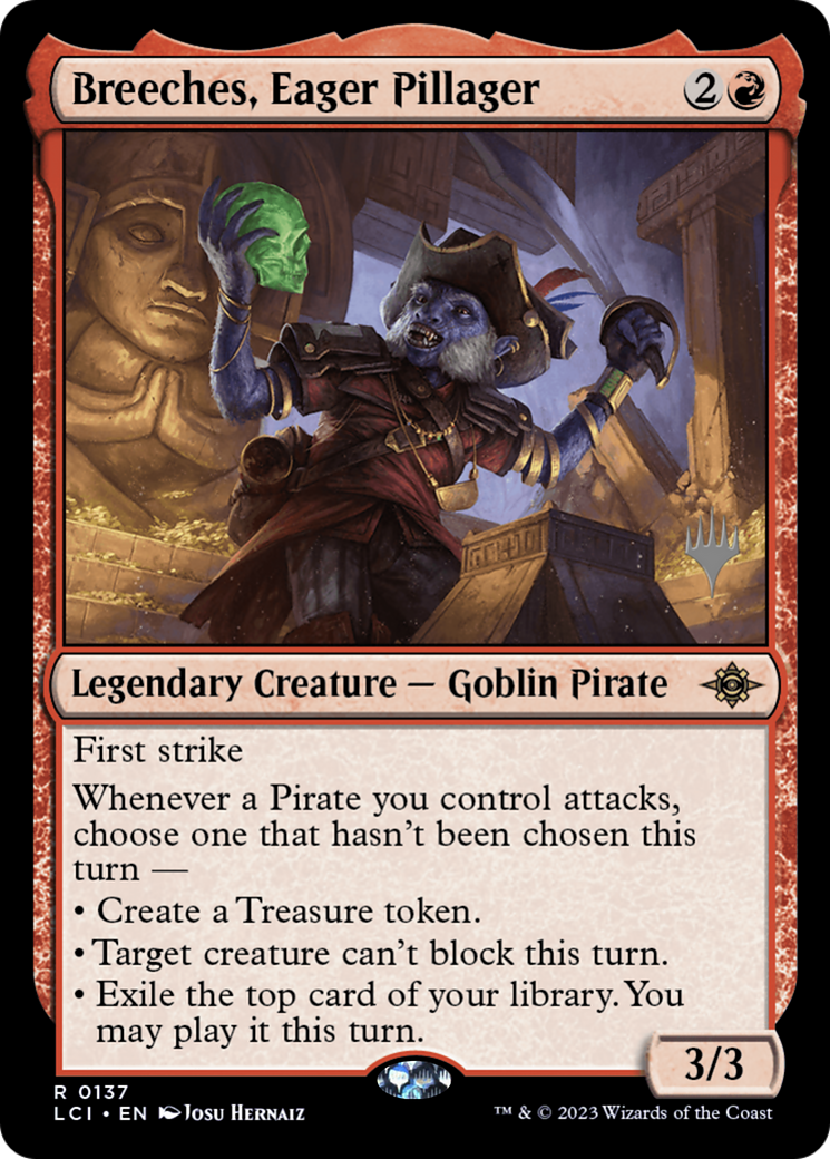 Breeches, Eager Pillager (Promo Pack) [The Lost Caverns of Ixalan Promos] Foil