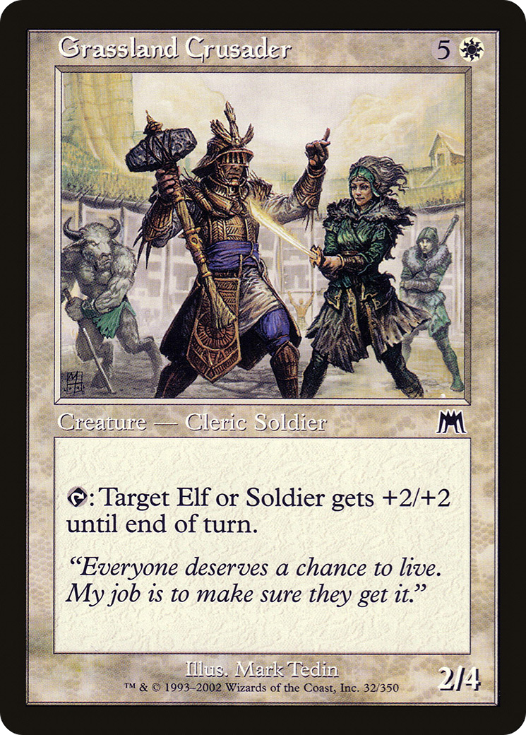 Grassland Crusader [Onslaught] Foil