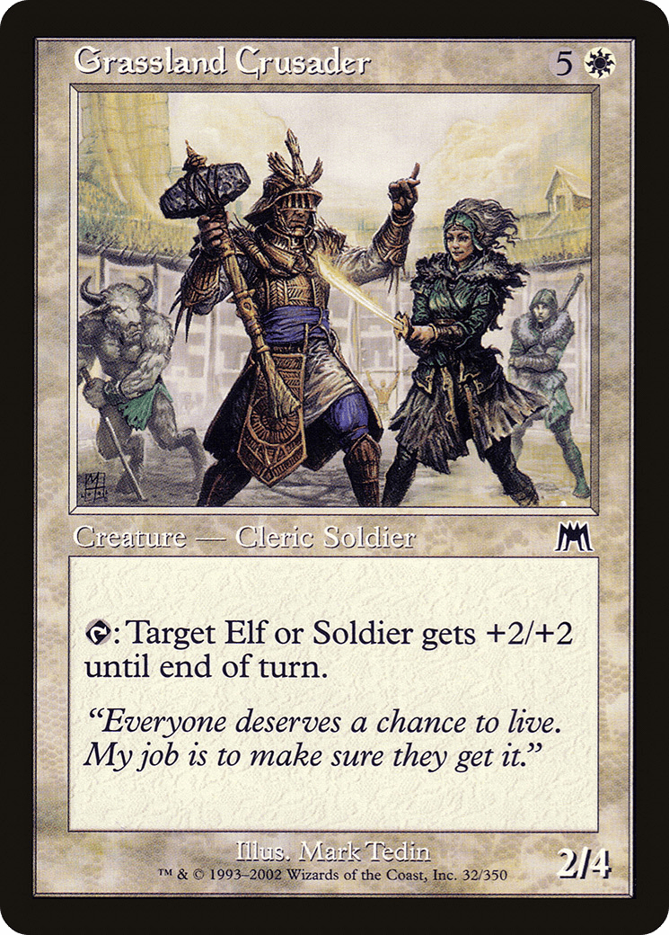 Grassland Crusader [Onslaught] Foil