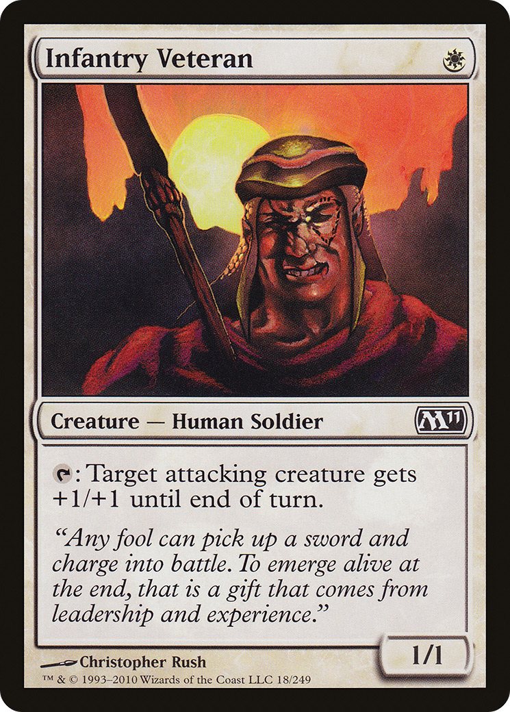 Infantry Veteran [Magic 2011] Foil
