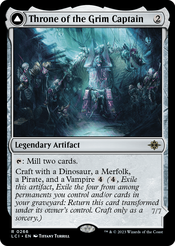 Throne of the Grim Captain // The Grim Captain [The Lost Caverns of Ixalan]