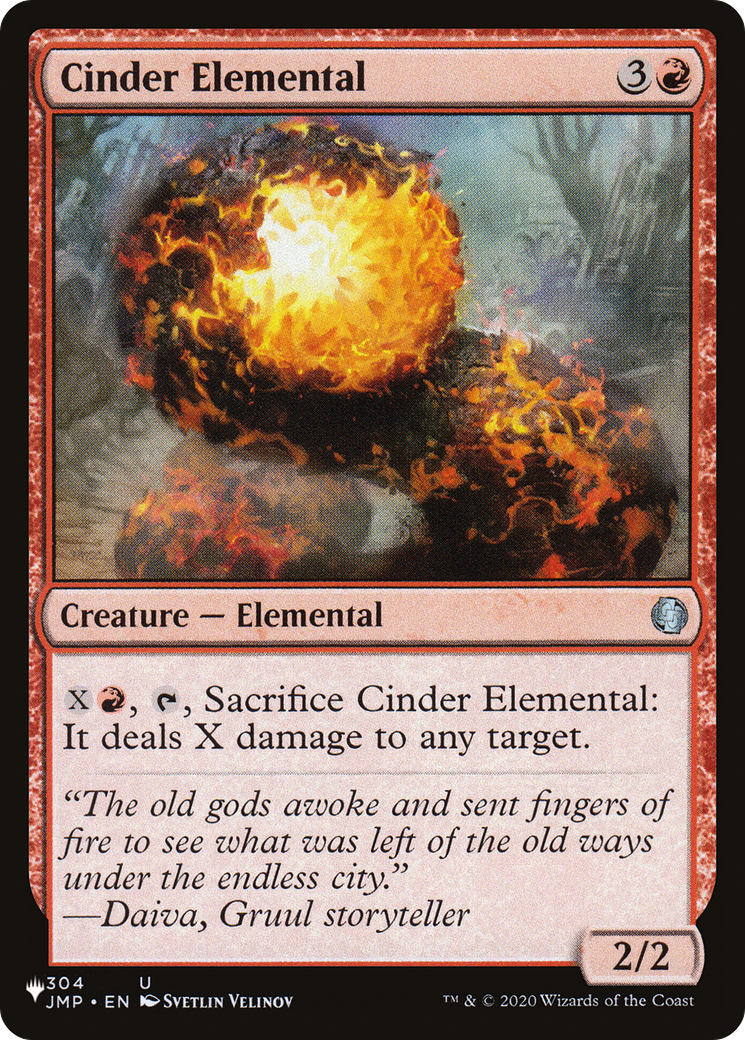 Cinder Elemental |  (JMP-304) [The List]