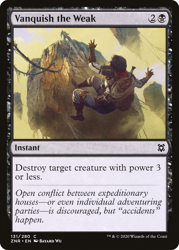 Vanquish the Weak [Zendikar Rising] Foil