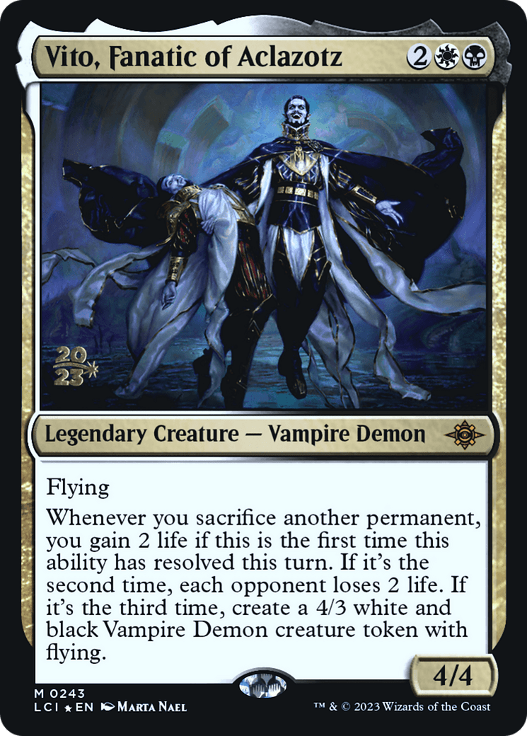 Vito, Fanatic of Aclazotz [The Lost Caverns of Ixalan Prerelease Cards]