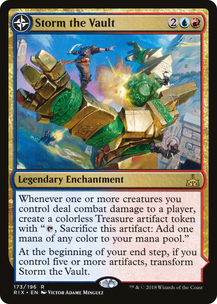 Storm the Vault // Vault of Catlacan (RIX-173) - Rivals of Ixalan: (compasslanddfc) Foil