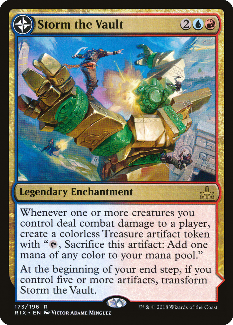 Storm the Vault // Vault of Catlacan [Rivals of Ixalan] Foil