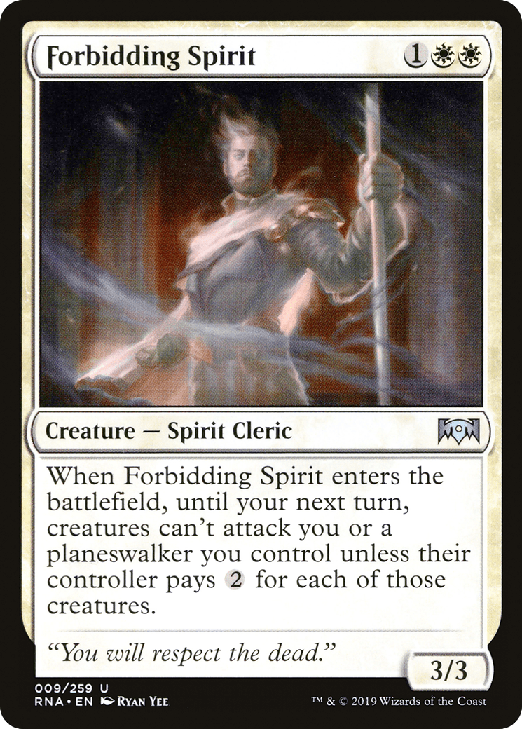 Forbidding Spirit [Ravnica Allegiance] Foil