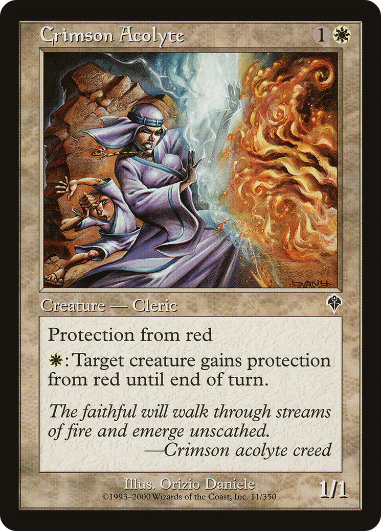 Crimson Acolyte [Invasion] Foil