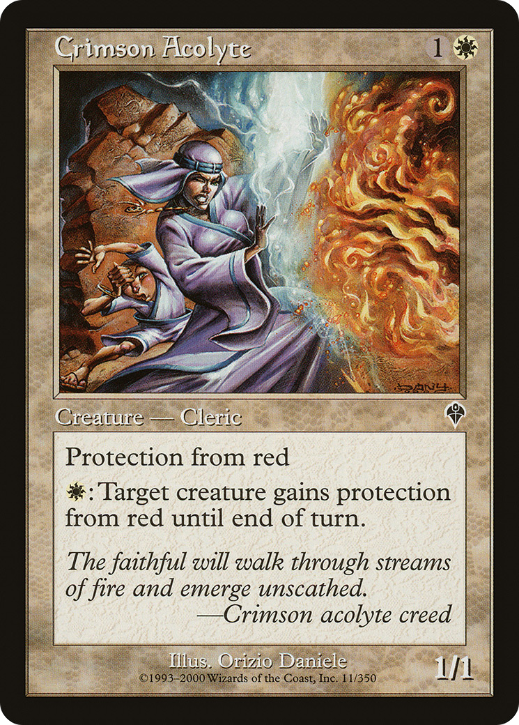 Crimson Acolyte [Invasion] Foil