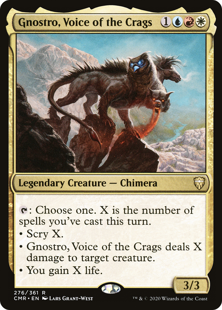 Gnostro, Voice of the Crags [Commander Legends] Foil
