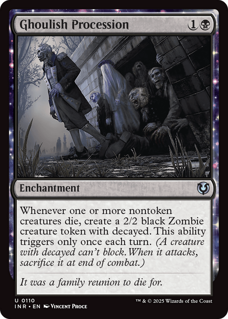 Ghoulish Procession (-110) [Innistrad Remastered]  Foil