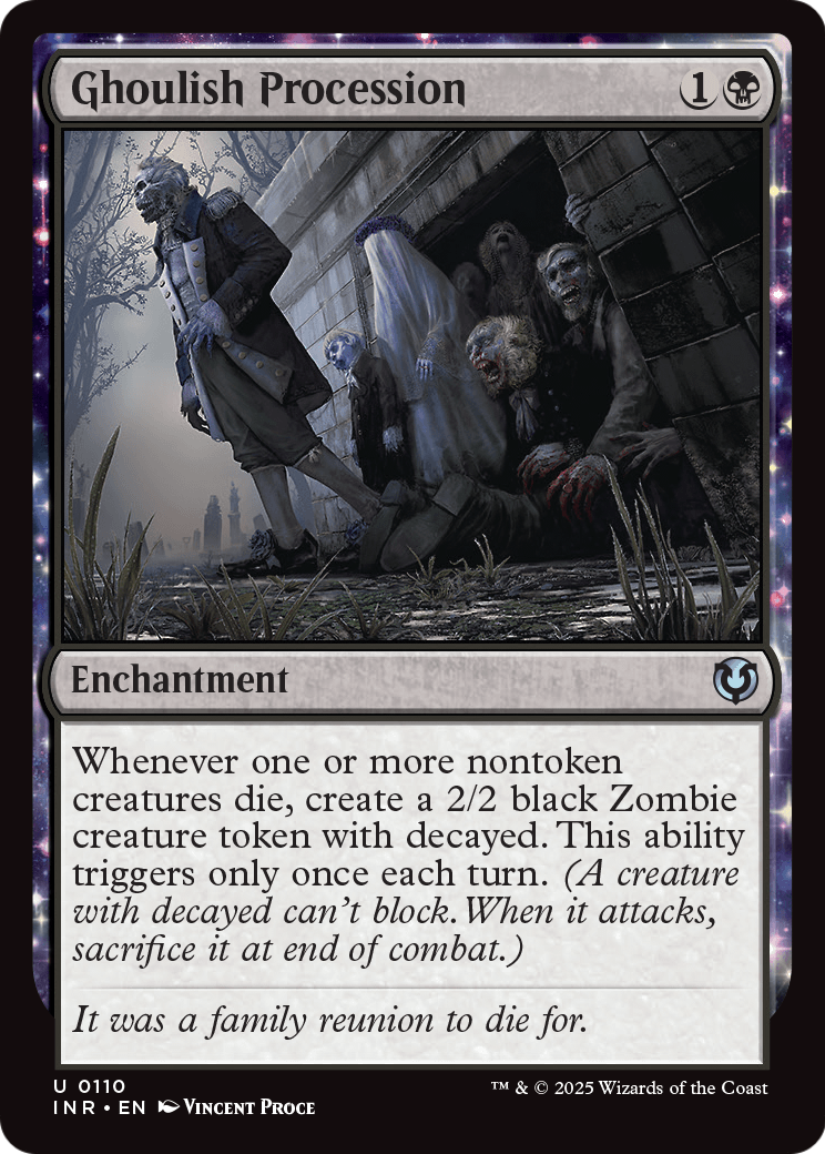 Ghoulish Procession (-110) [Innistrad Remastered]  Foil