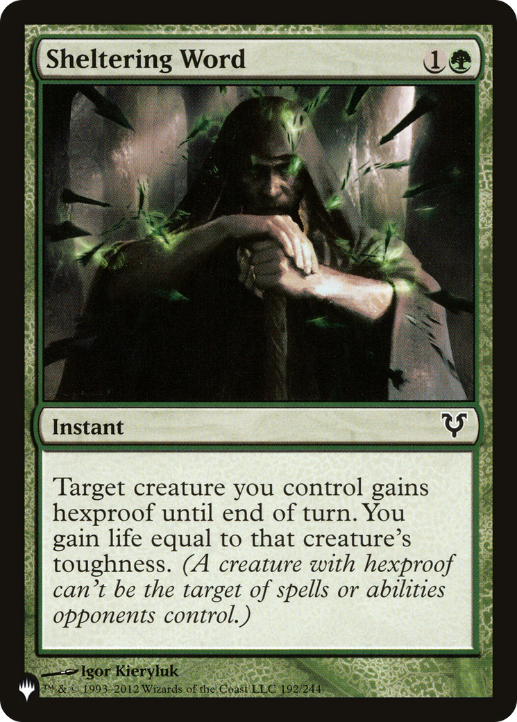 Sheltering Word |  (AVR-192) [The List]