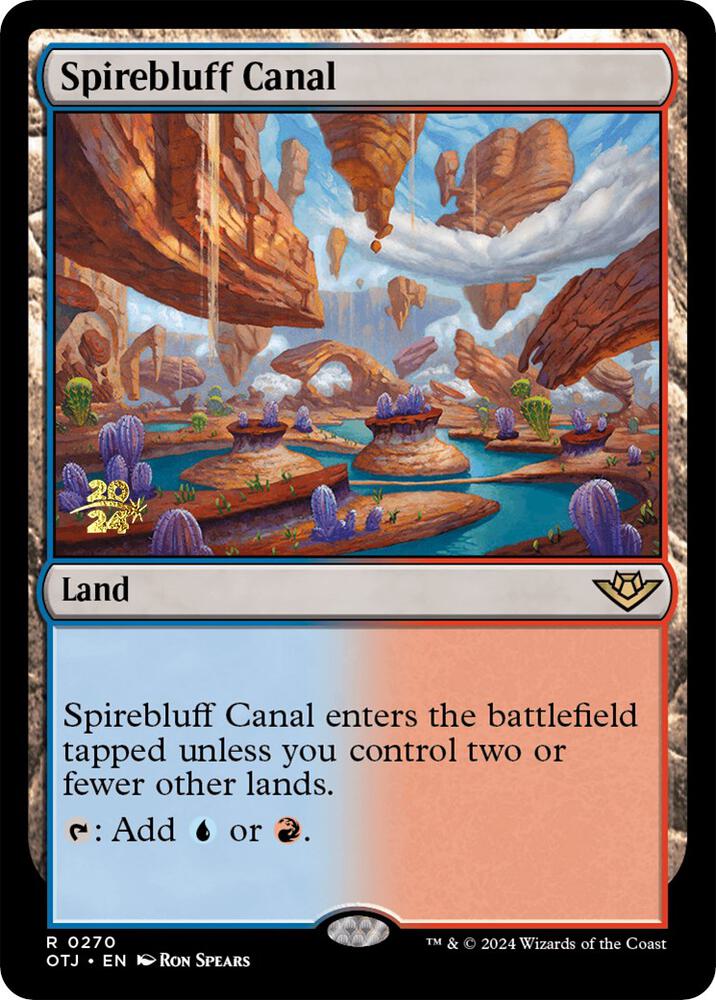 Spirebluff Canal OTJ 270s/160 (Prerelease Cards)  - Foil