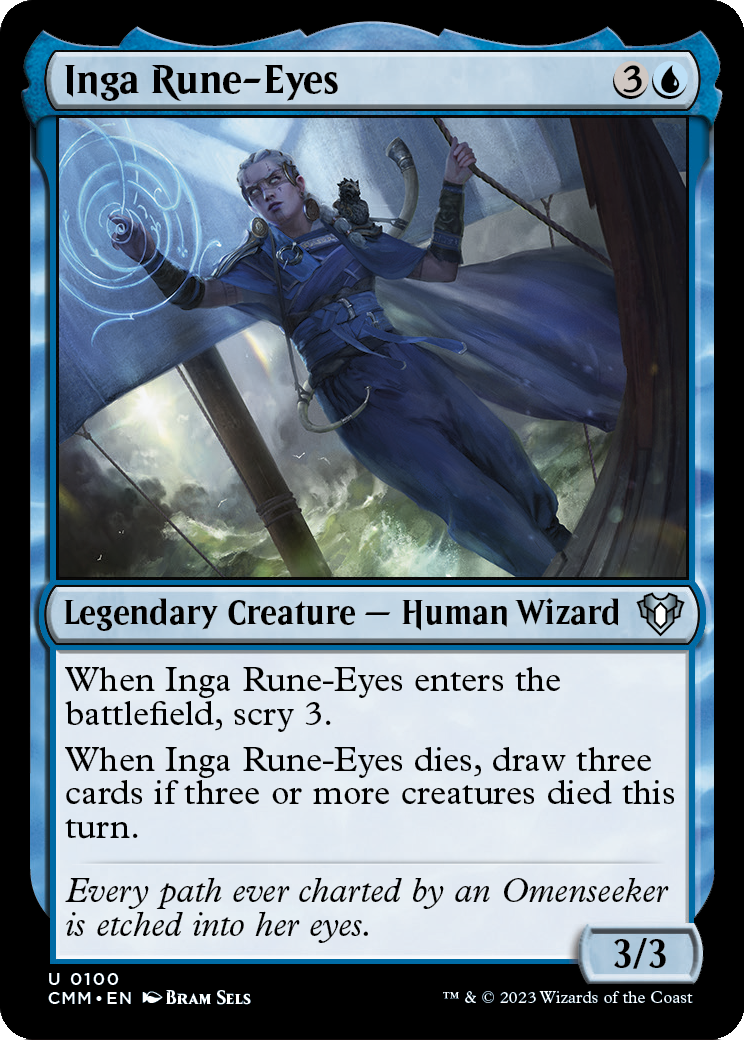Inga Rune-Eyes [Commander Masters] Foil