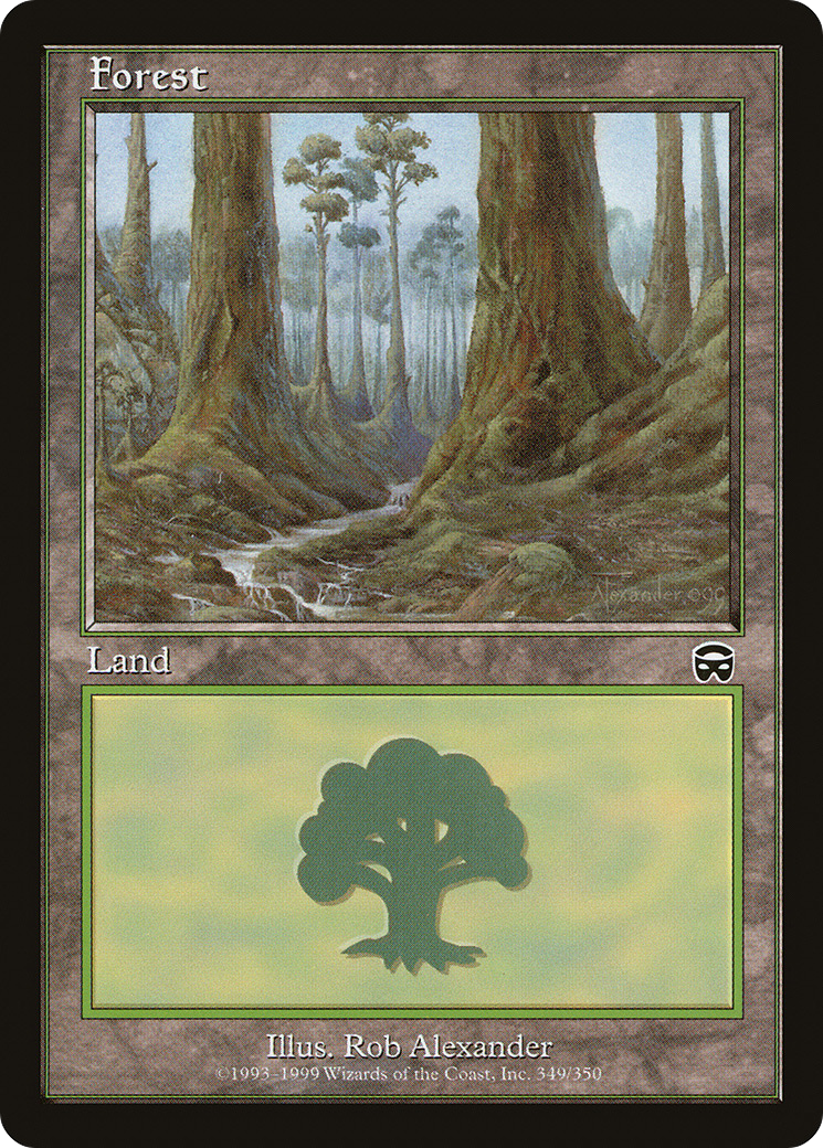 Forest (349) [Mercadian Masques] Foil