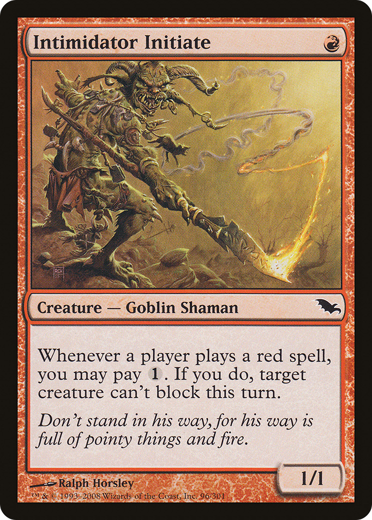 Intimidator Initiate [Shadowmoor] Foil