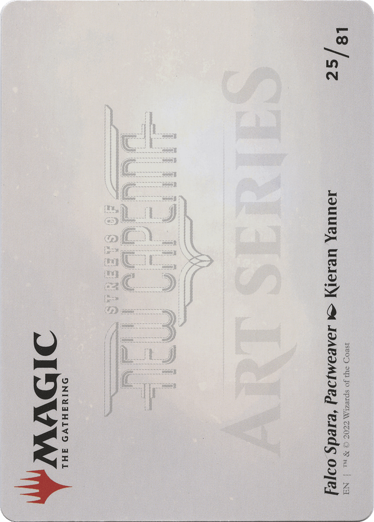 Falco Spara, Pactweaver // Falco Spara, Pactweaver (ASNC-025) - New Capenna Art Series (Borderless) Foil