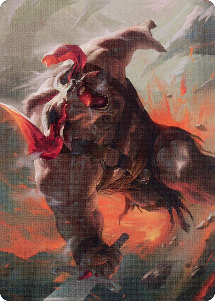 Furious Bellow // Furious Bellow (ADMU-031) - Dominaria United Art Series (Borderless) Foil