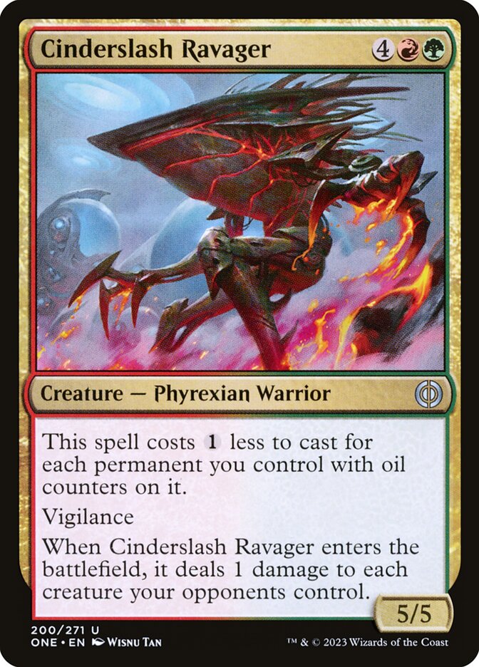 Cinderslash Ravager 200/271 (Phyrexia: All Will Be One) 