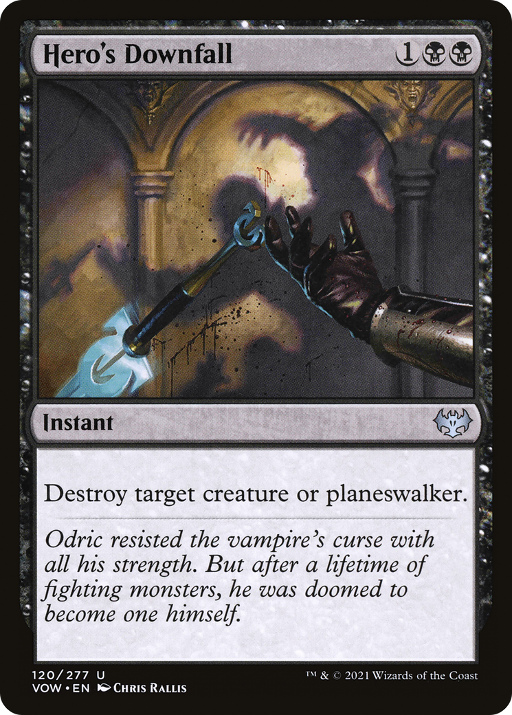 Hero's Downfall [Innistrad: Crimson Vow] Foil