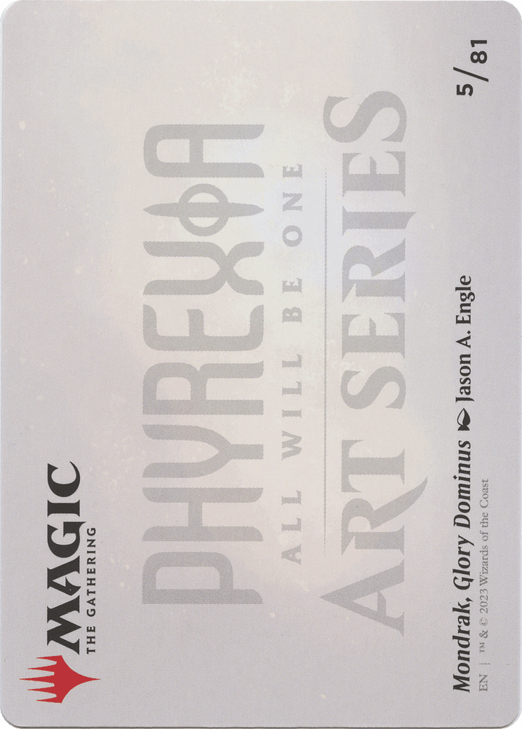 Mondrak, Glory Dominus // Mondrak, Glory Dominus (AONE-005) - Phyrexia: All Will Be One Art Series (Borderless) Foil