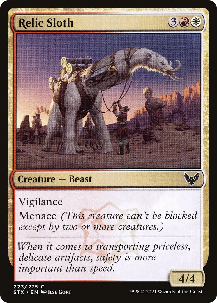 Relic Sloth [Strixhaven: School of Mages] Foil