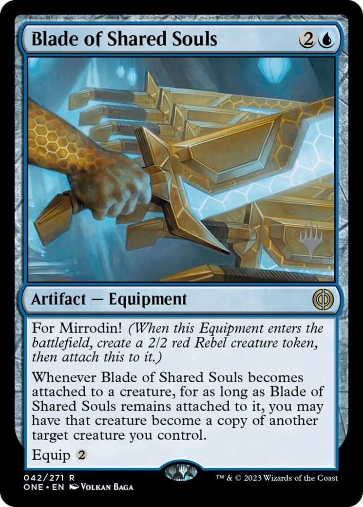 Blade of Shared Souls (Promo Pack) [Phyrexia: All Will Be One Promos] Foil