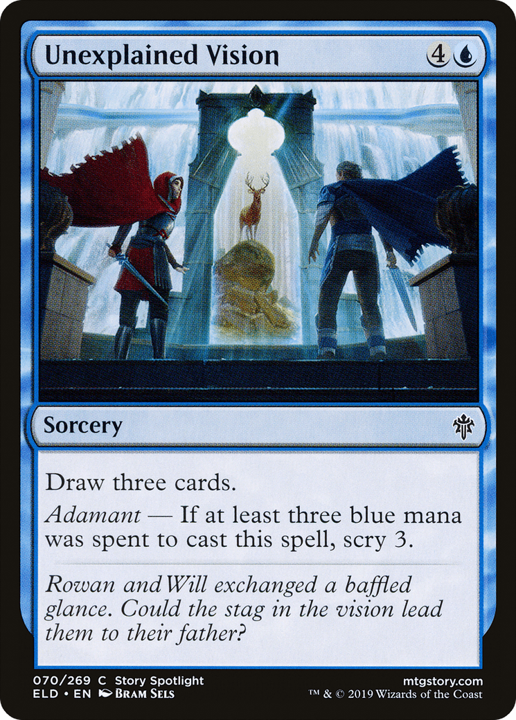 Unexplained Vision [Throne of Eldraine] Foil