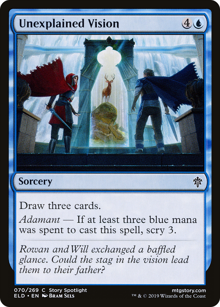 Unexplained Vision [Throne of Eldraine] Foil