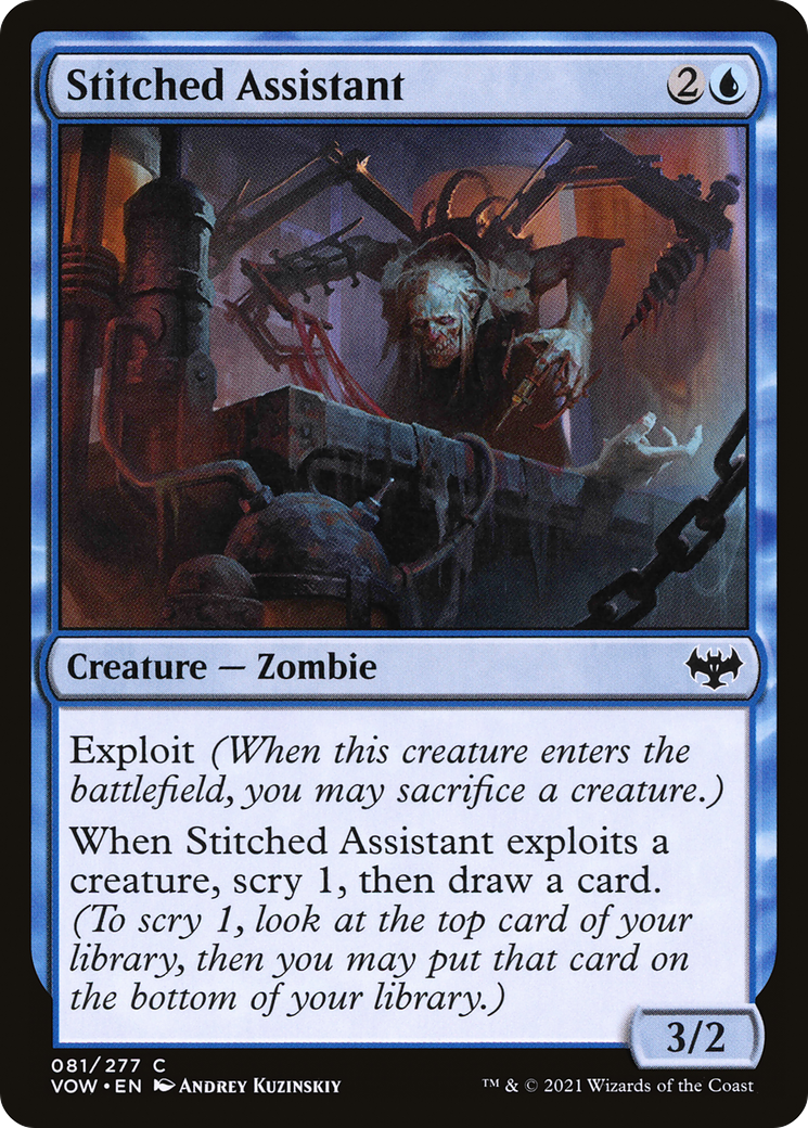 Stitched Assistant [Innistrad: Crimson Vow] Foil