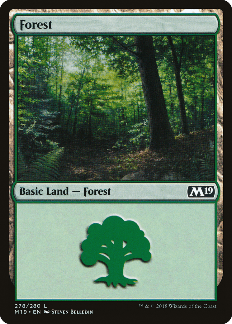 Forest (278) [Core Set 2019] Foil