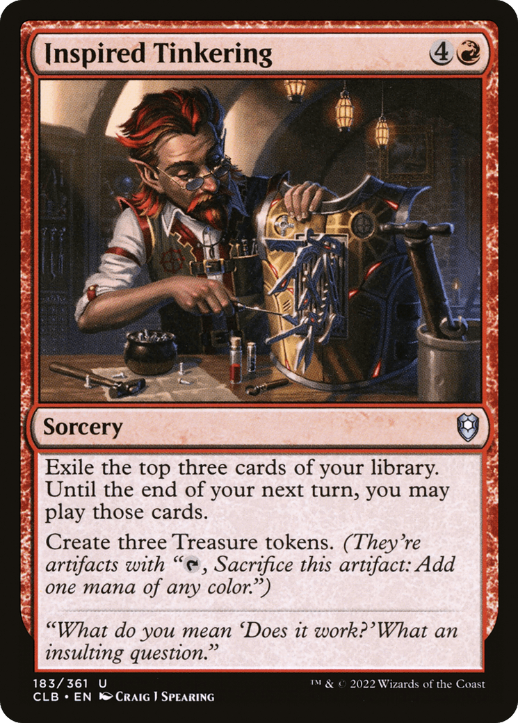 Inspired Tinkering [Commander Legends: Battle for Baldur's Gate] Foil
