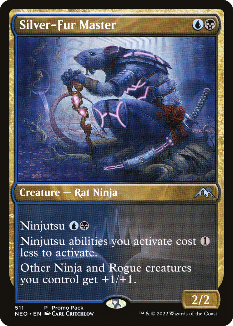 Silver-Fur Master (Promo Pack) [Kamigawa: Neon Dynasty Promos] Foil