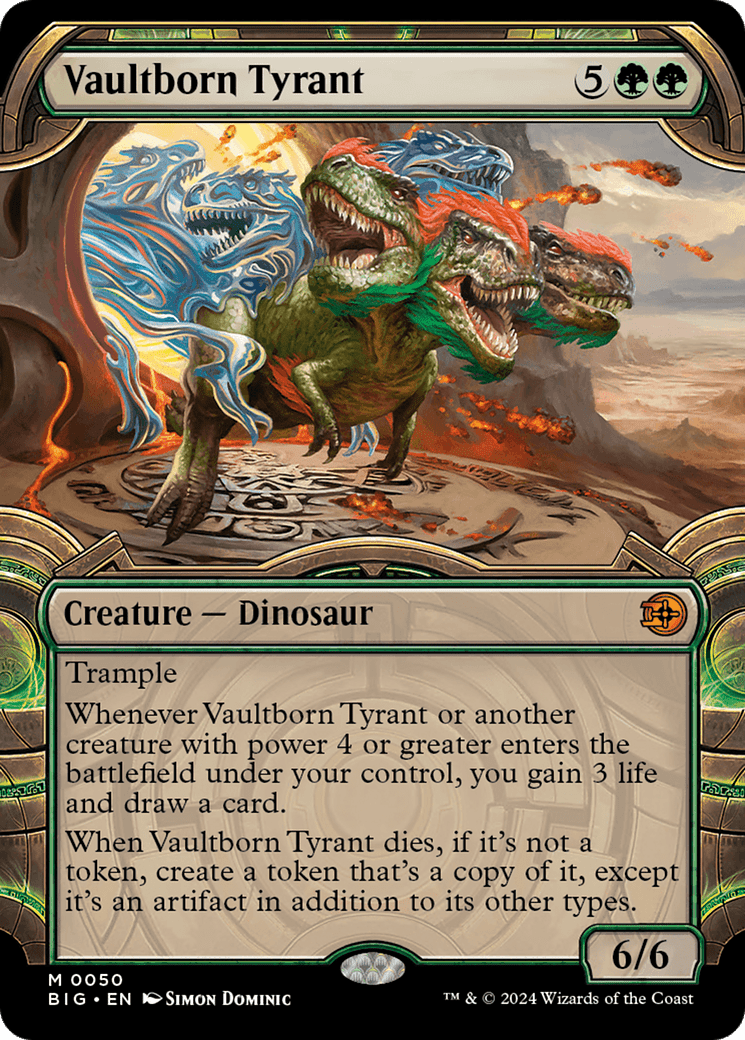 Vaultborn Tyrant (Showcase) [Outlaws of Thunder Junction: The Big Score] Foil