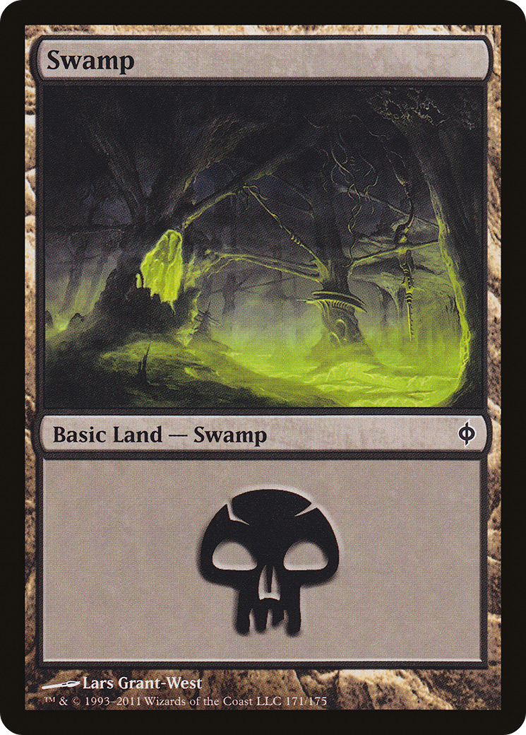 Swamp (171) [New Phyrexia] Foil