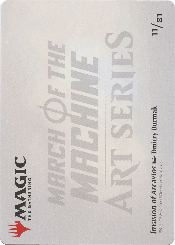 Invasion of Arcavios // Invasion of Arcavios (AMOM-011) - March of the Machine Art Series (Borderless) Foil