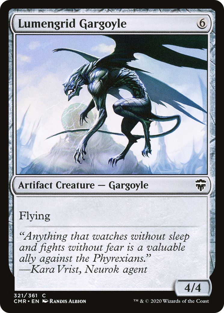 Lumengrid Gargoyle [Commander Legends] Foil