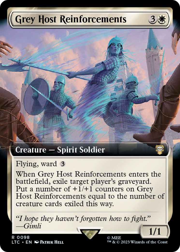 Grey Host Reinforcements (098) [Tales of Middle-earth Commander] : (Extended Art) Foil